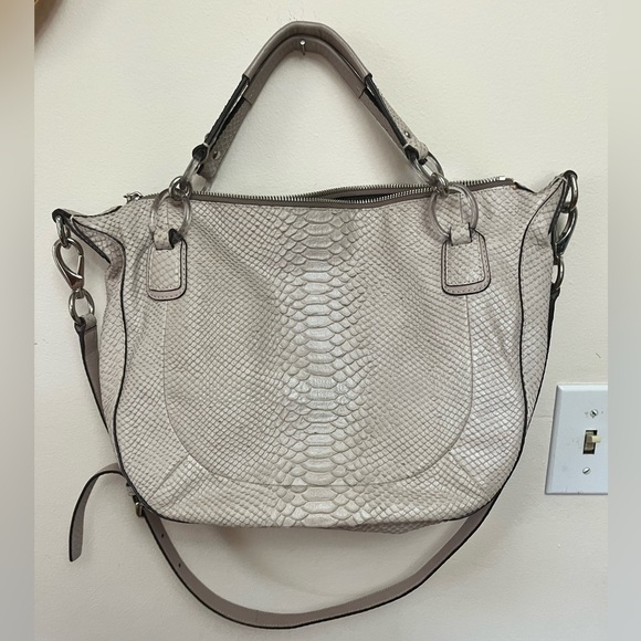 COACH Kristin Python Embossed Hobo in pale pink L1182-19416 - Picture 2 of 8